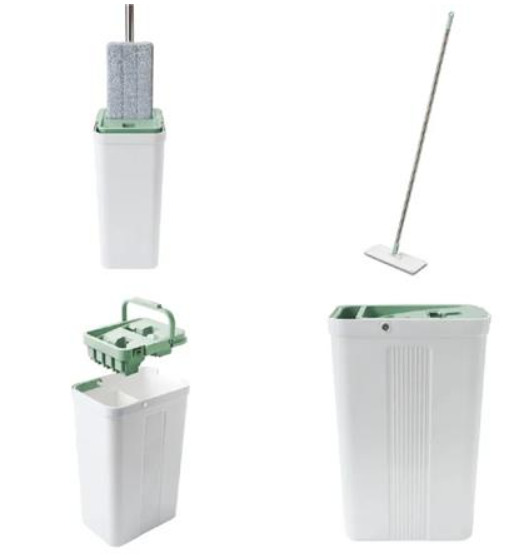 FLAT MOP WITH BUCKET SCOTCH BRITE